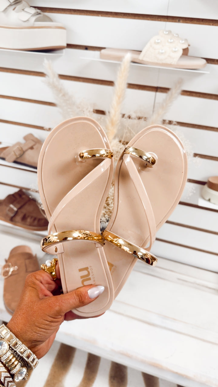The Dottie Sandal-Nude