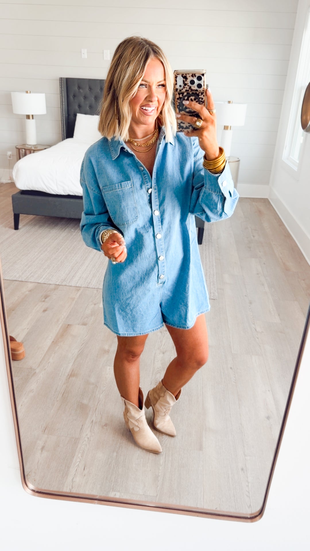 Layla Denim Romper
