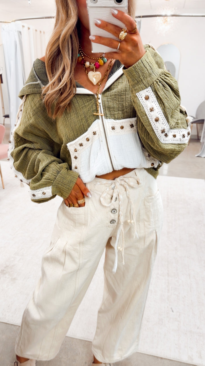 Free Spirit Lightweight Jacket-Olive