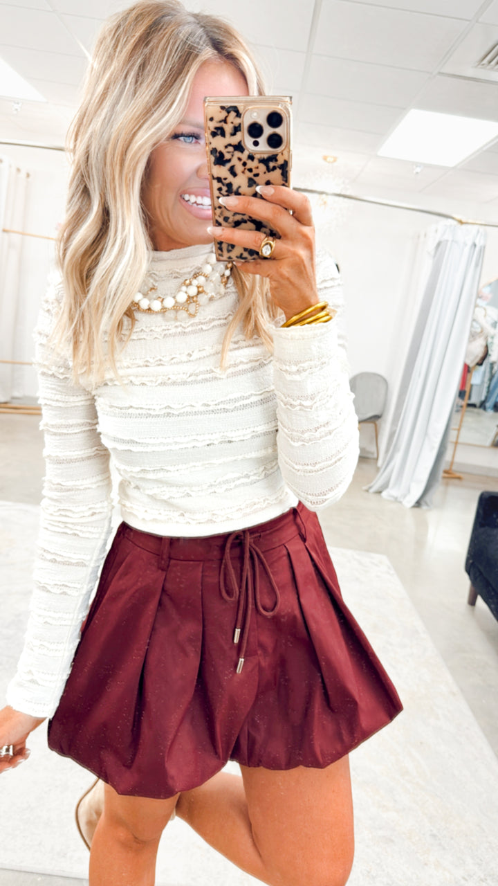Juliet Ruffle Lace Top