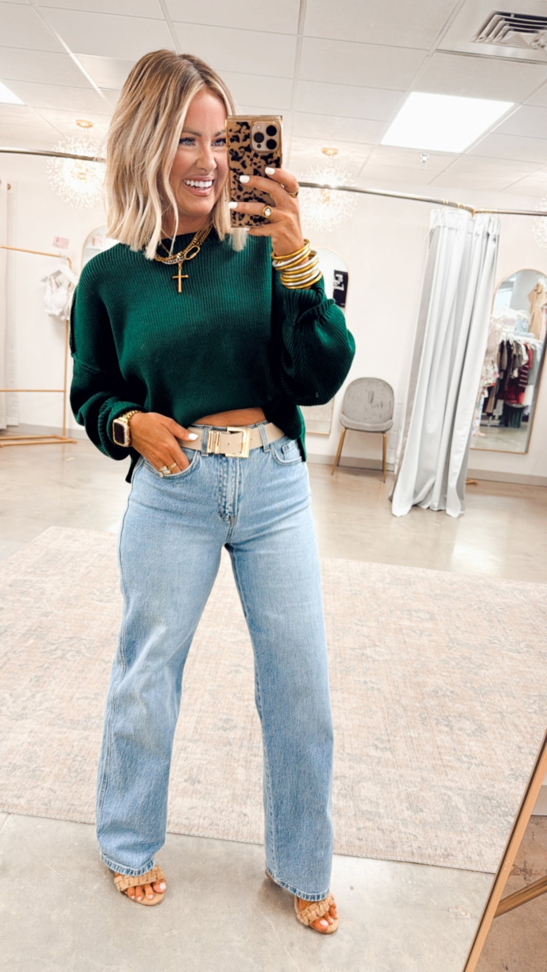Gina Oversized Cropped Sweater