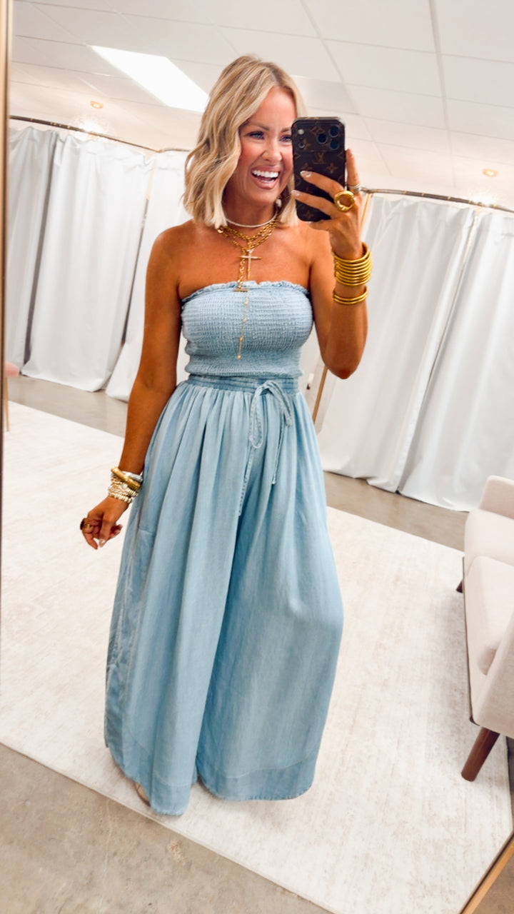 The Remi Tube Top Jumpsuit