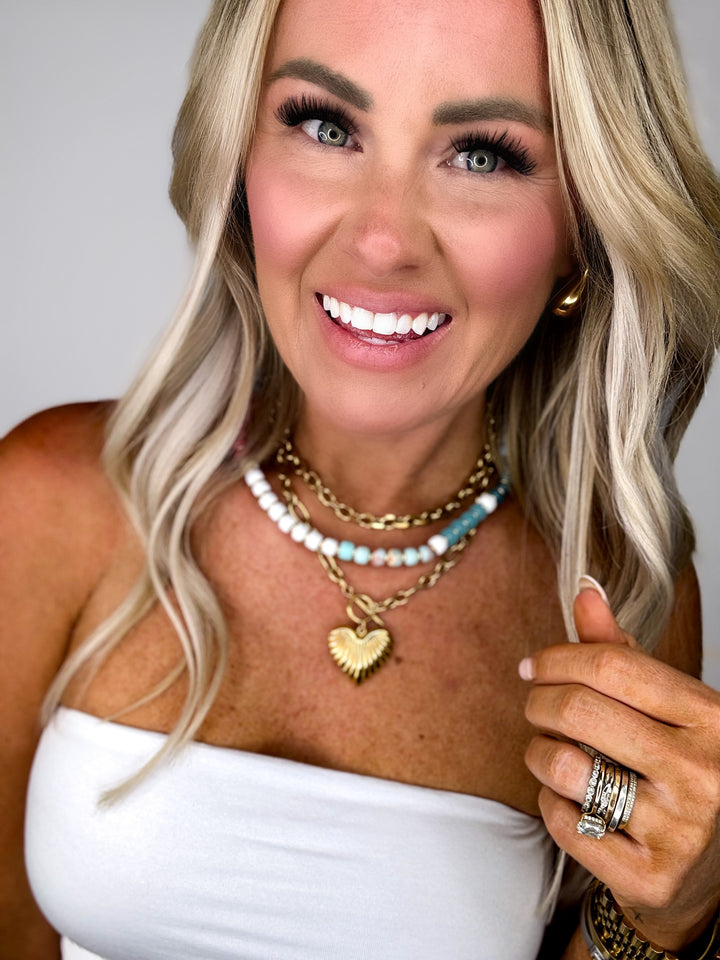 Cute Girl Gemstone Necklace