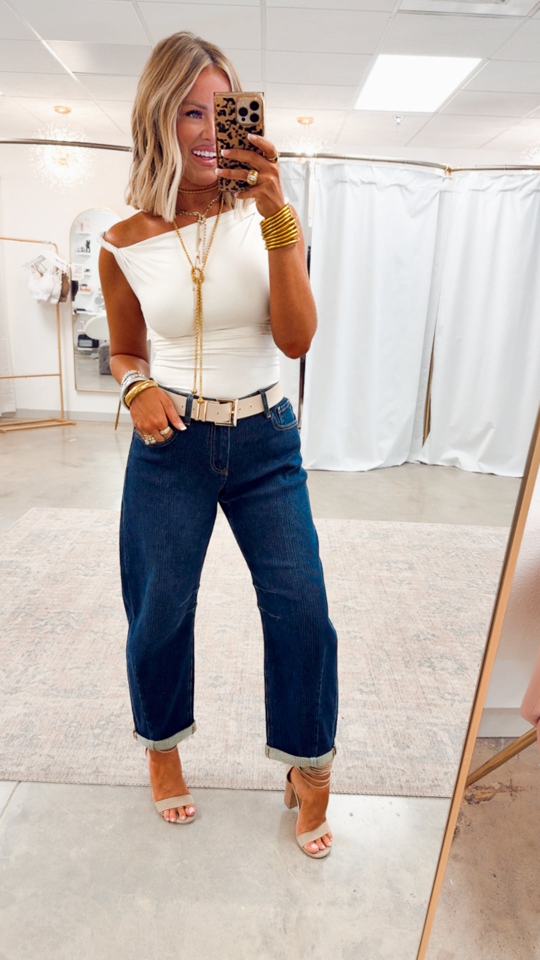 Claire Off Shoulder Top-Ivory