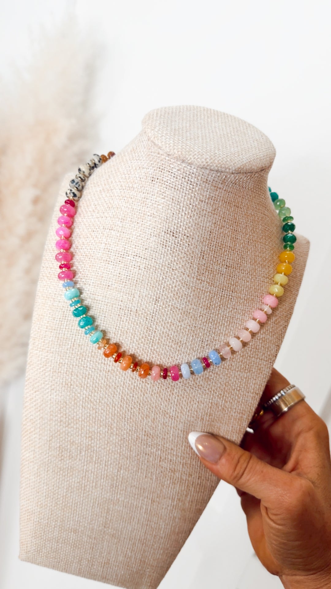 Happy Hues Gemstone Necklace