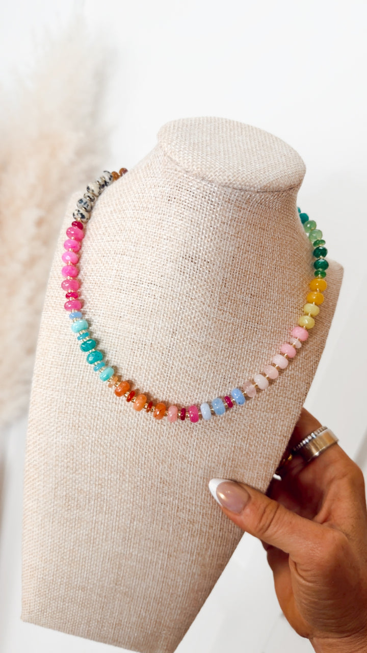 Happy Hues Gemstone Necklace