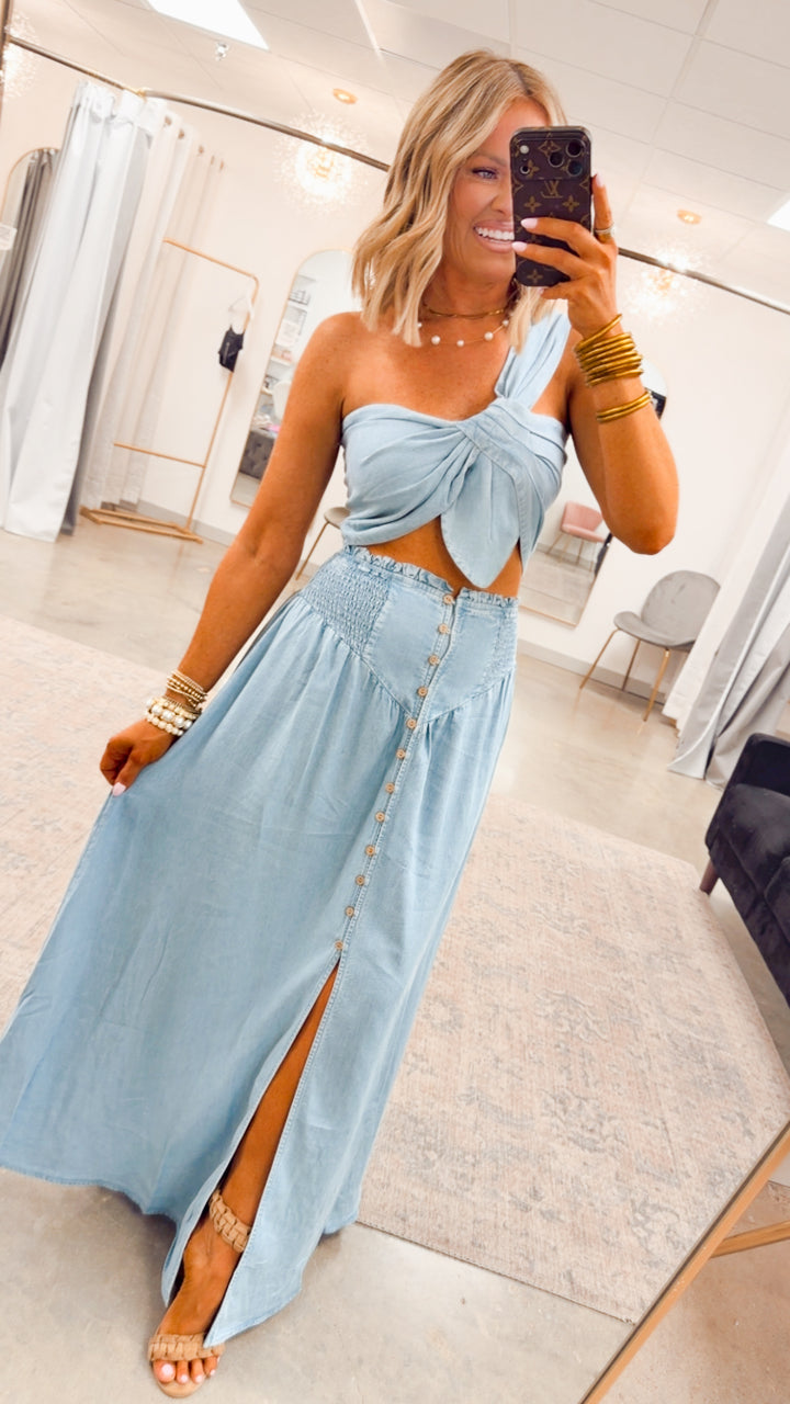 The Laguna Bay Set-Chambray