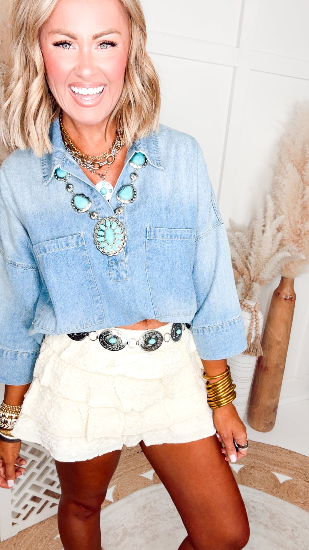The Maris Denim Top
