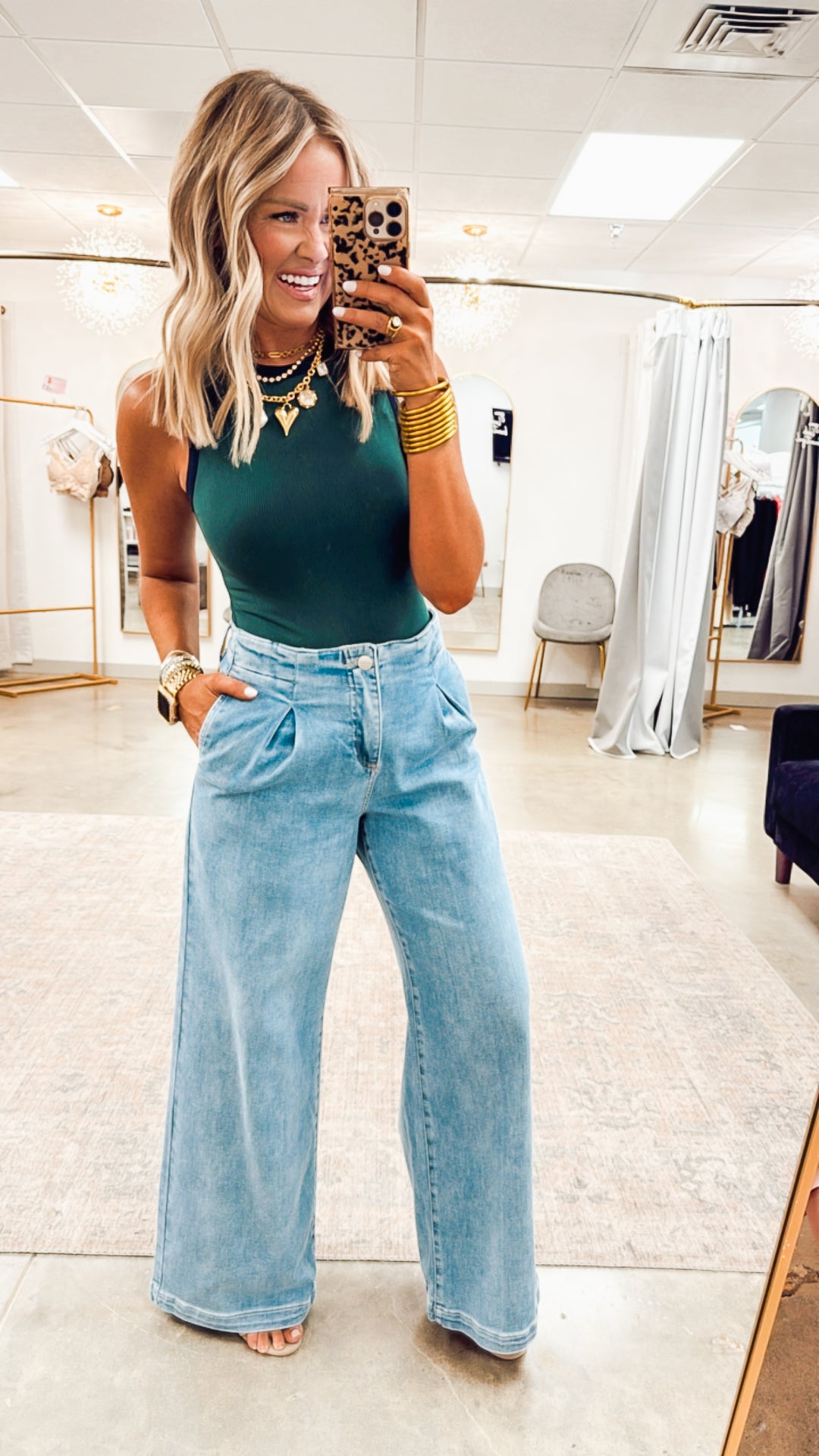 Jackie Mid Rise Wide Leg Jean
