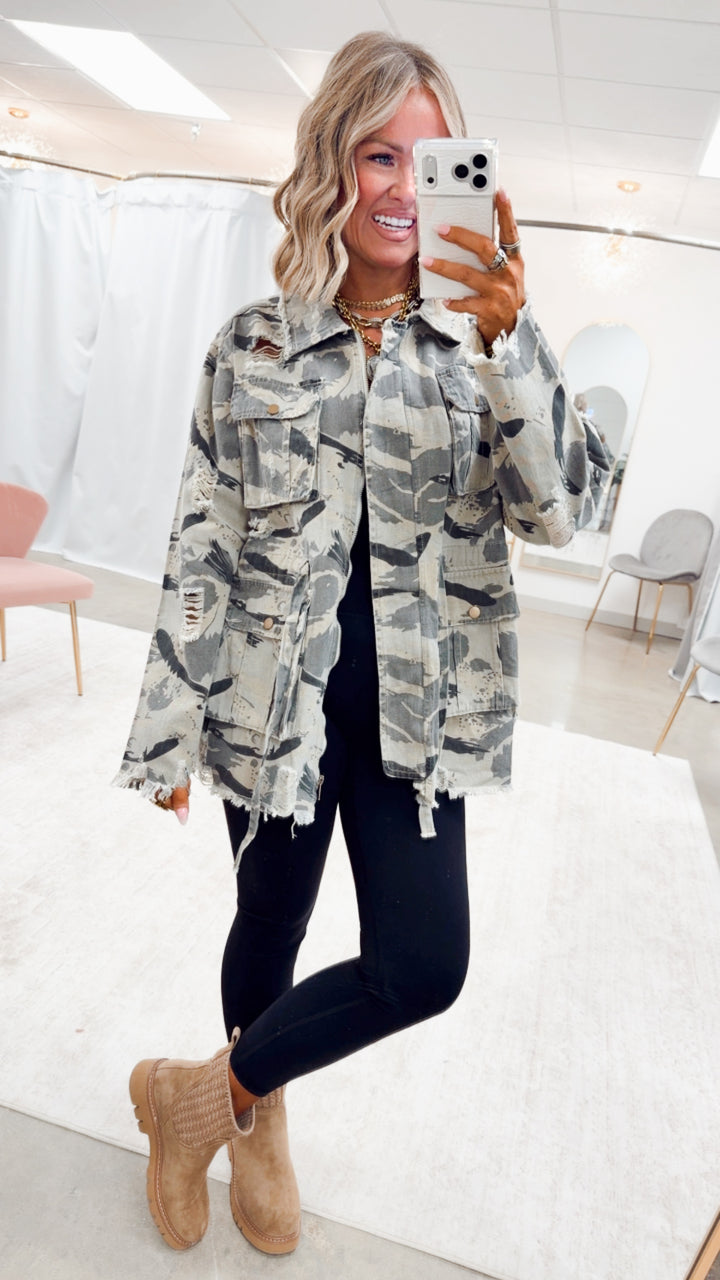 The Sweet Camo Twill Jacket