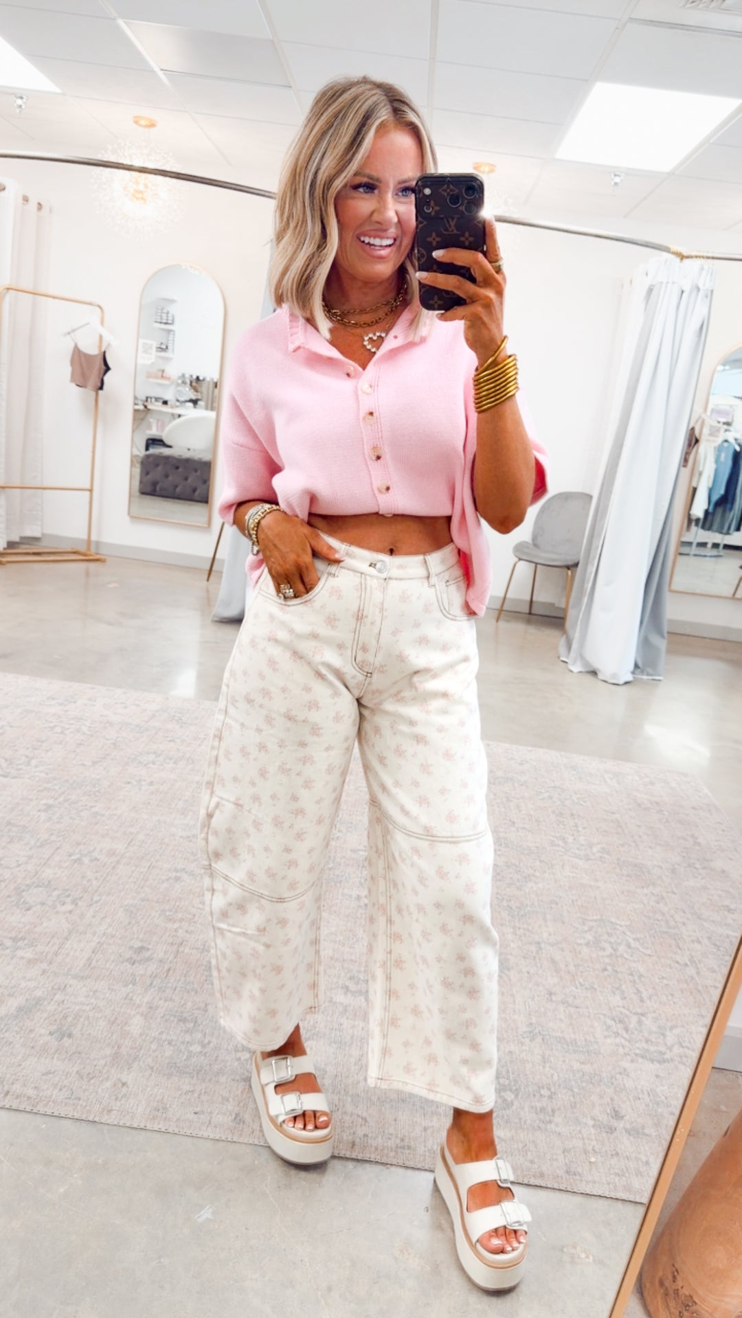 Meadow Bloom Barrel Jeans