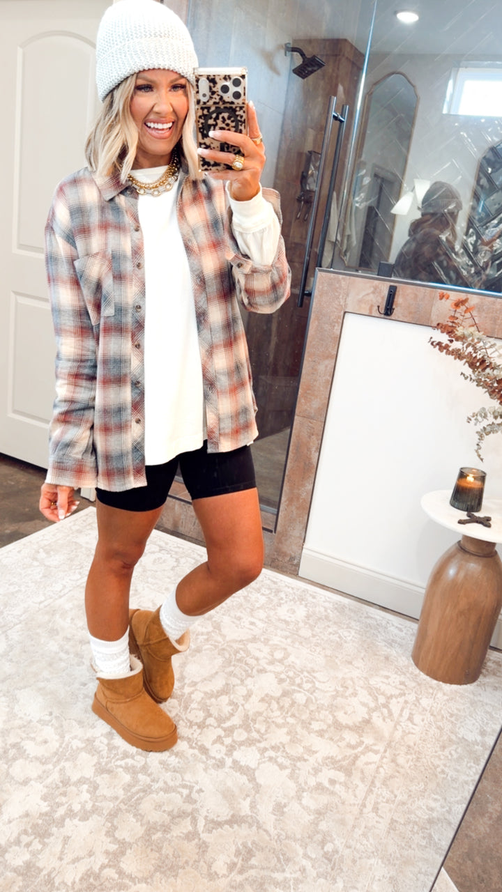 The Arden Plaid Top