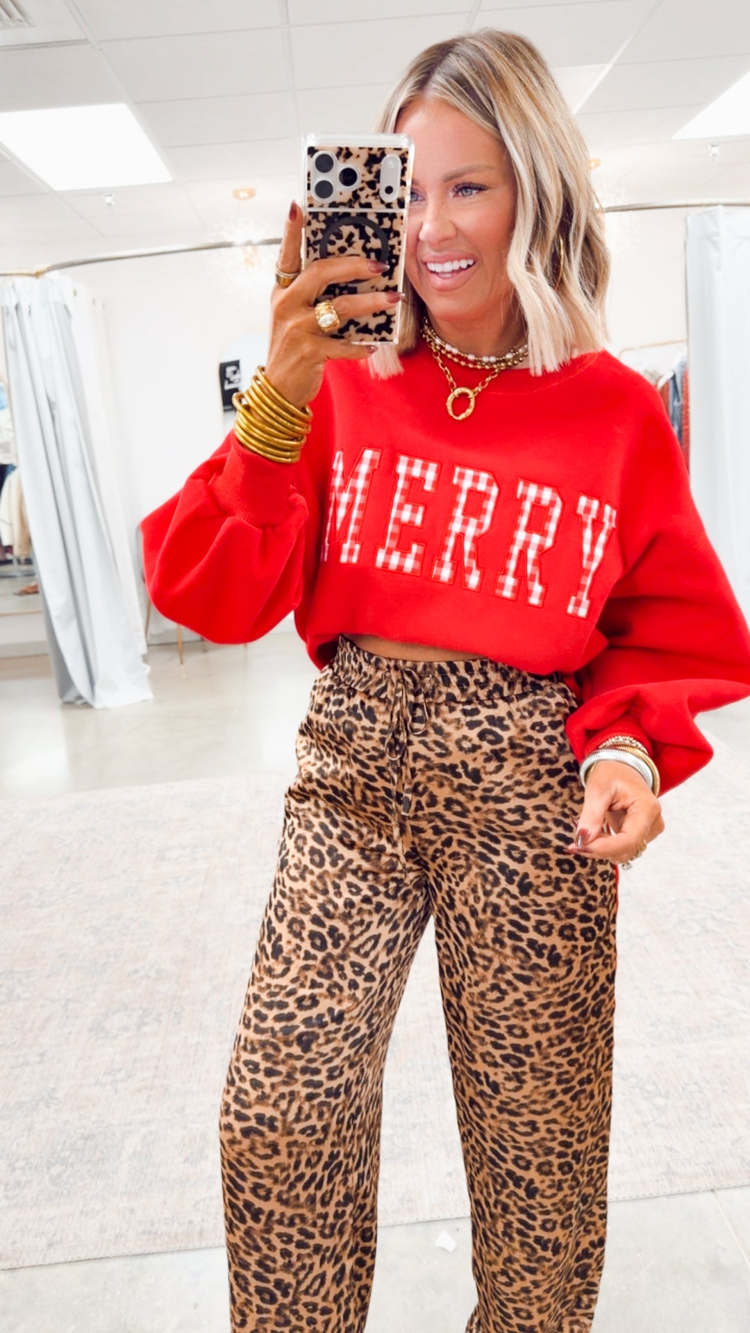 MERRY Sweatshirt-Red