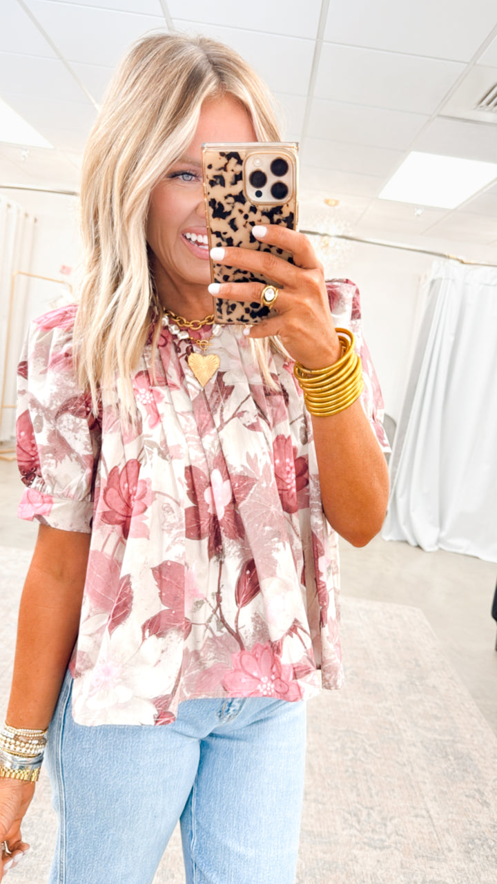 Azale Floral Print Blouse