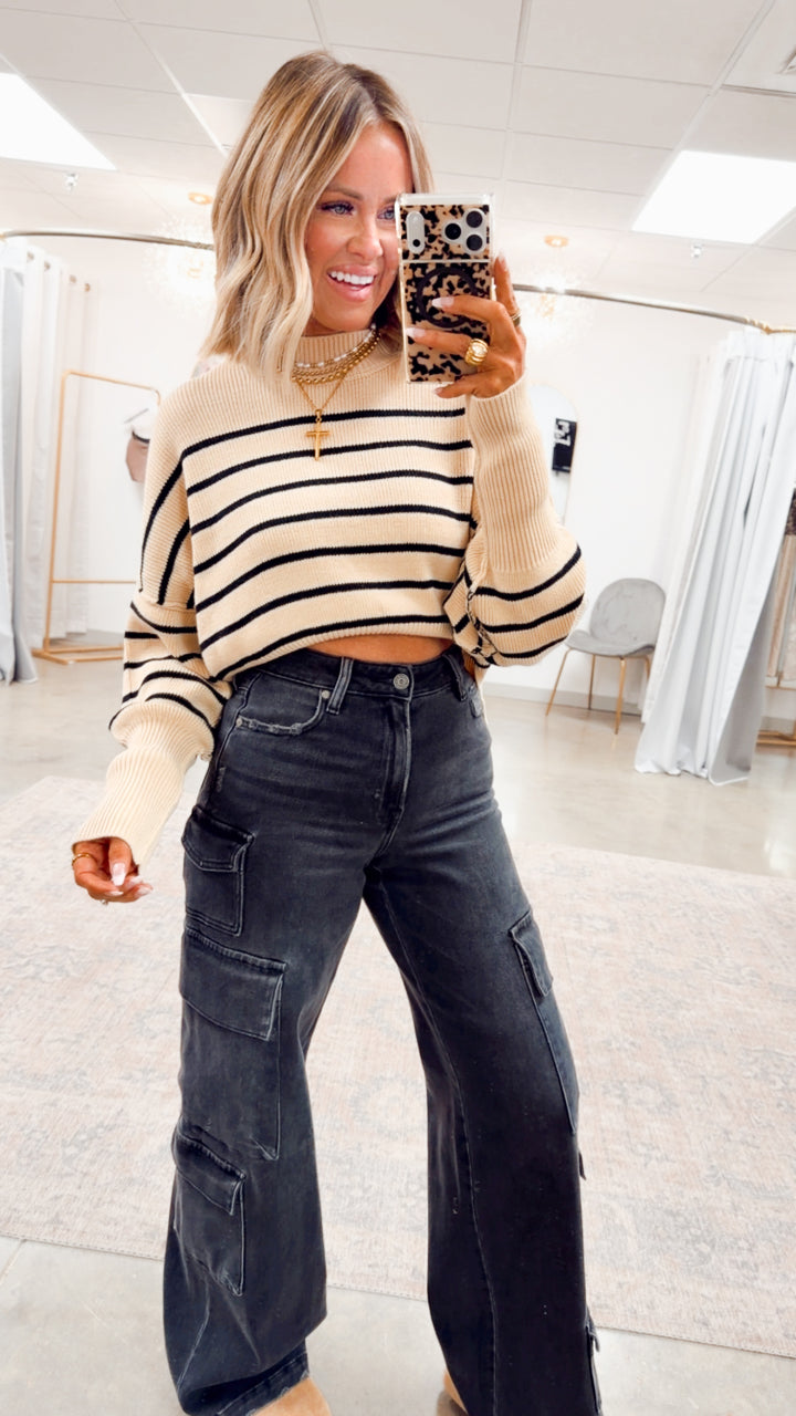 Elsie Mock Neck Sweater