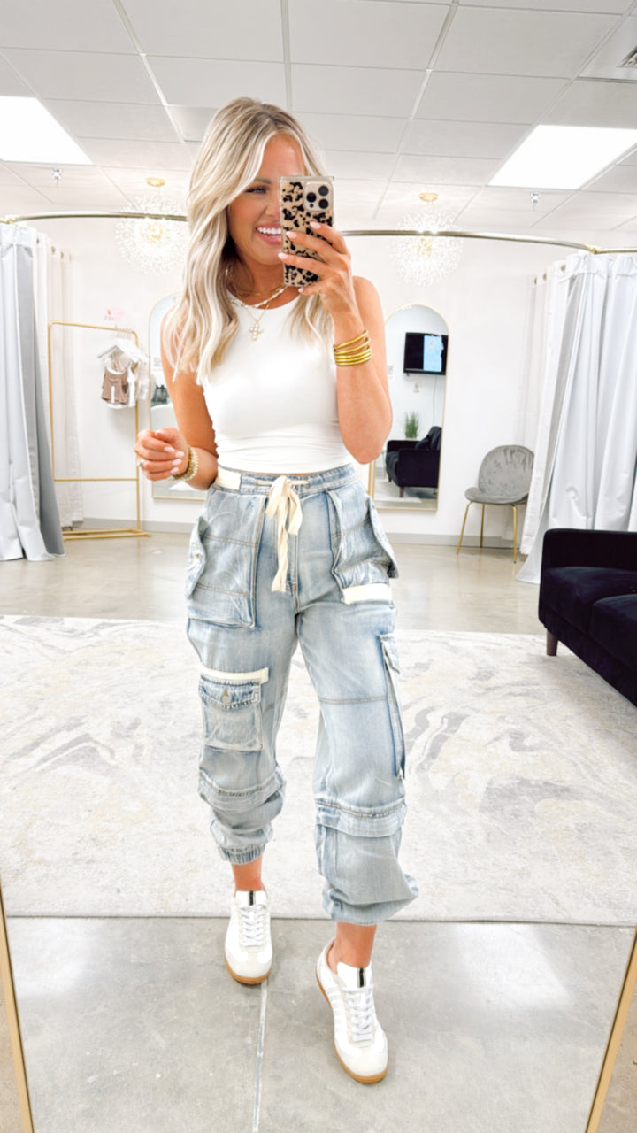 Cargo Flex Denim Joggers