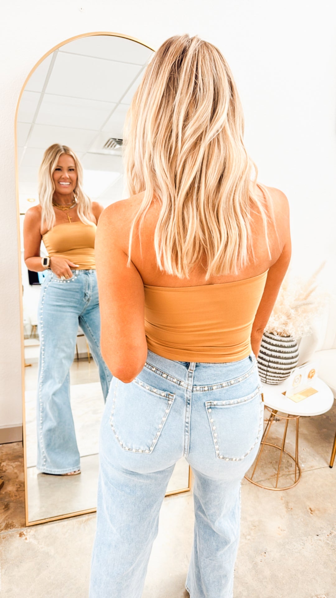 Basic Bandeau Top- Golden Rod