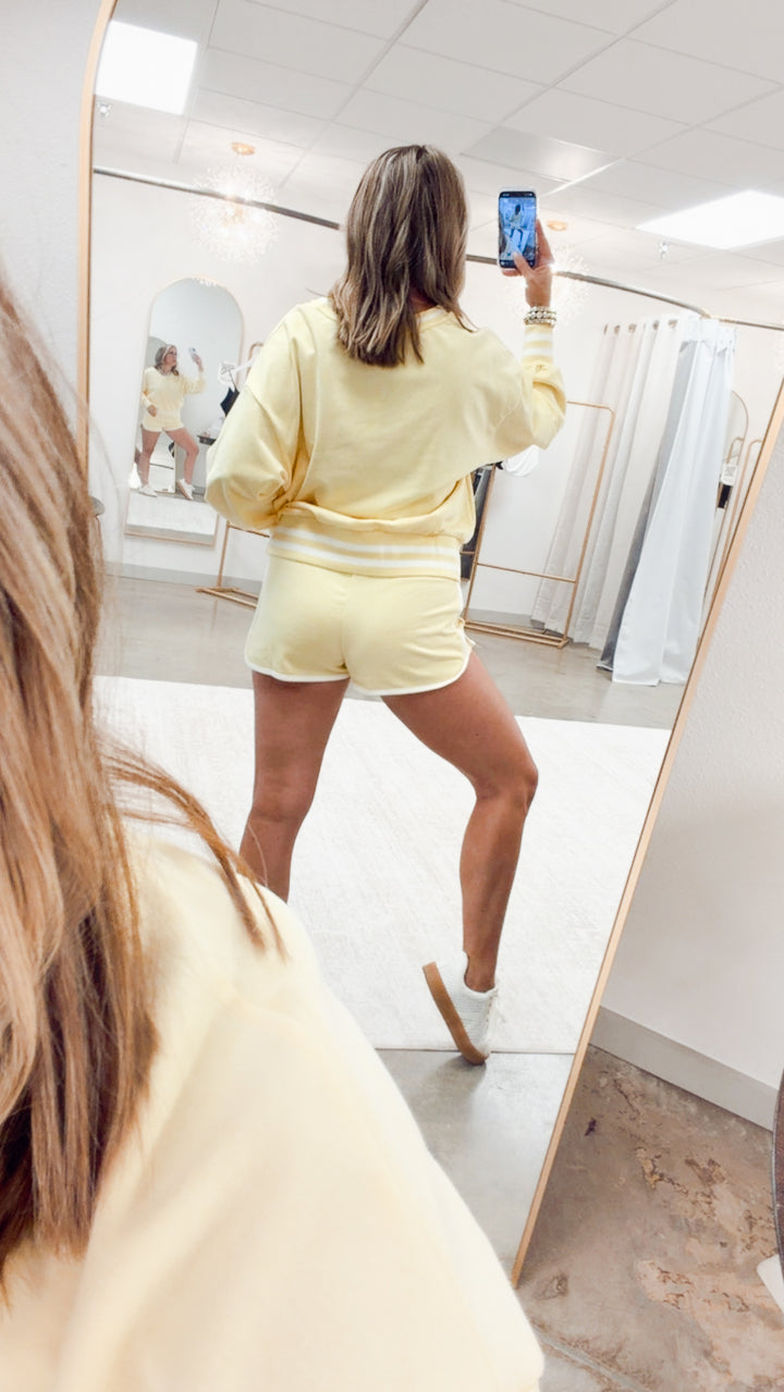 Lemon Glow Two Piece Set-Yellow