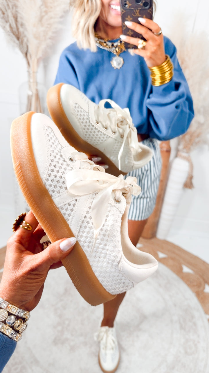 Axel Woven Sneaker-Off White