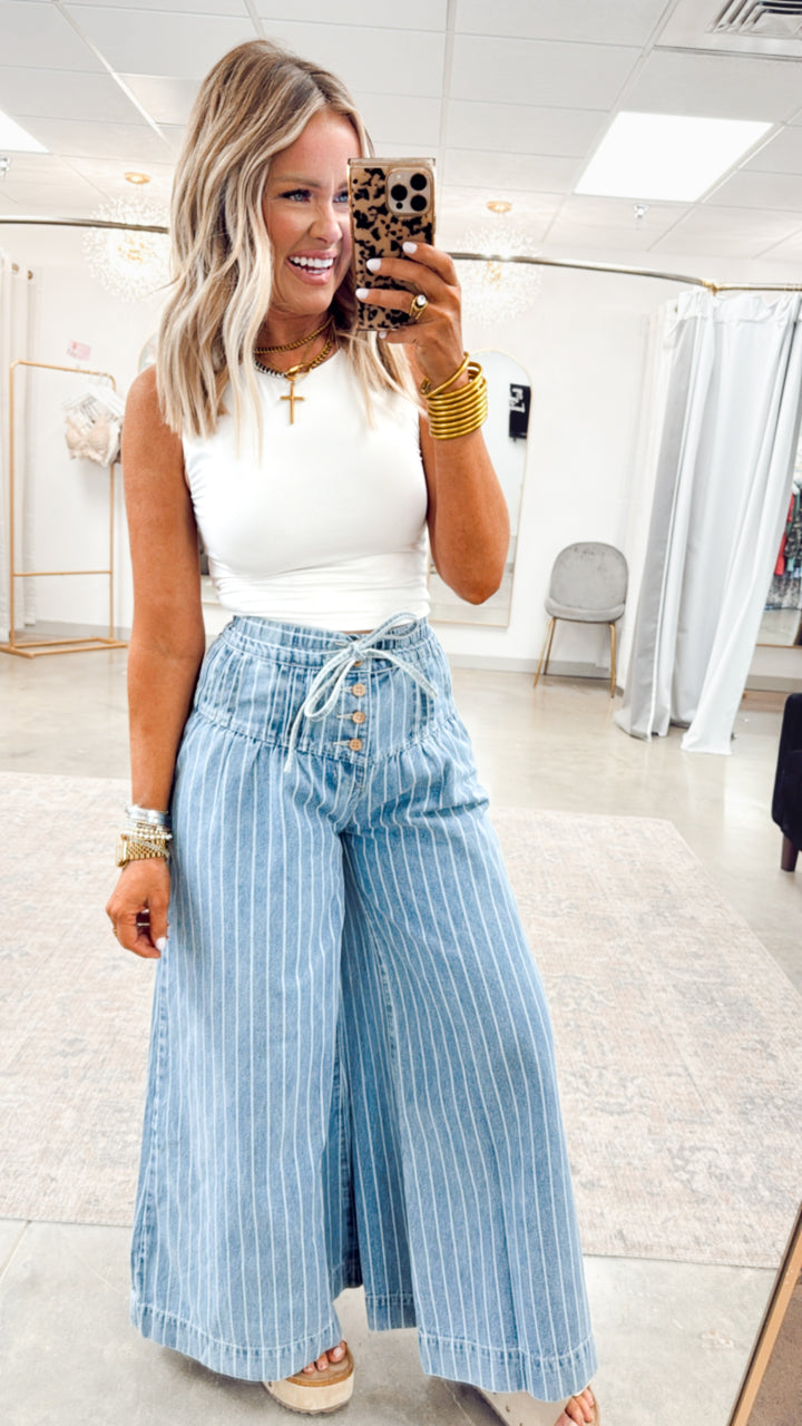 Paloma Striped Wide Leg Pants