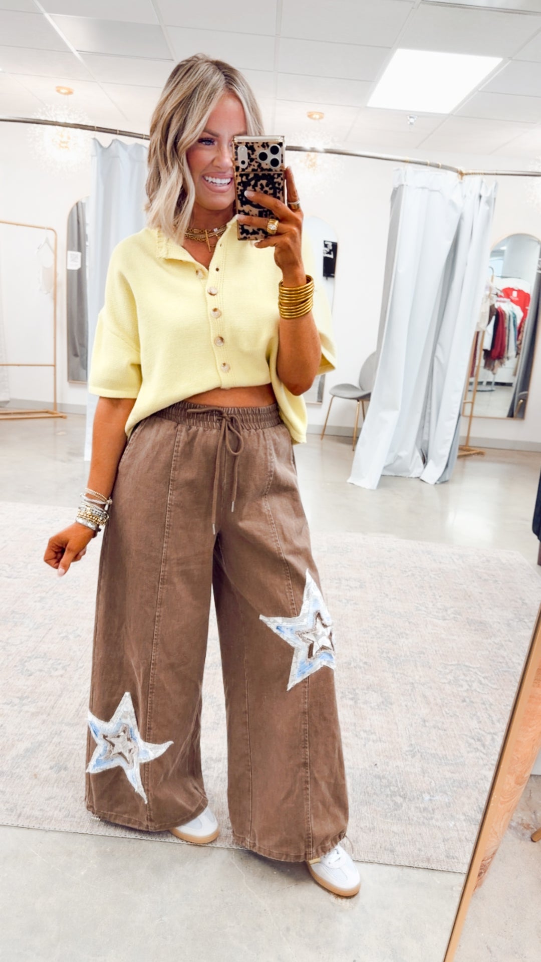 The Windsor Button Up Top-Lemon