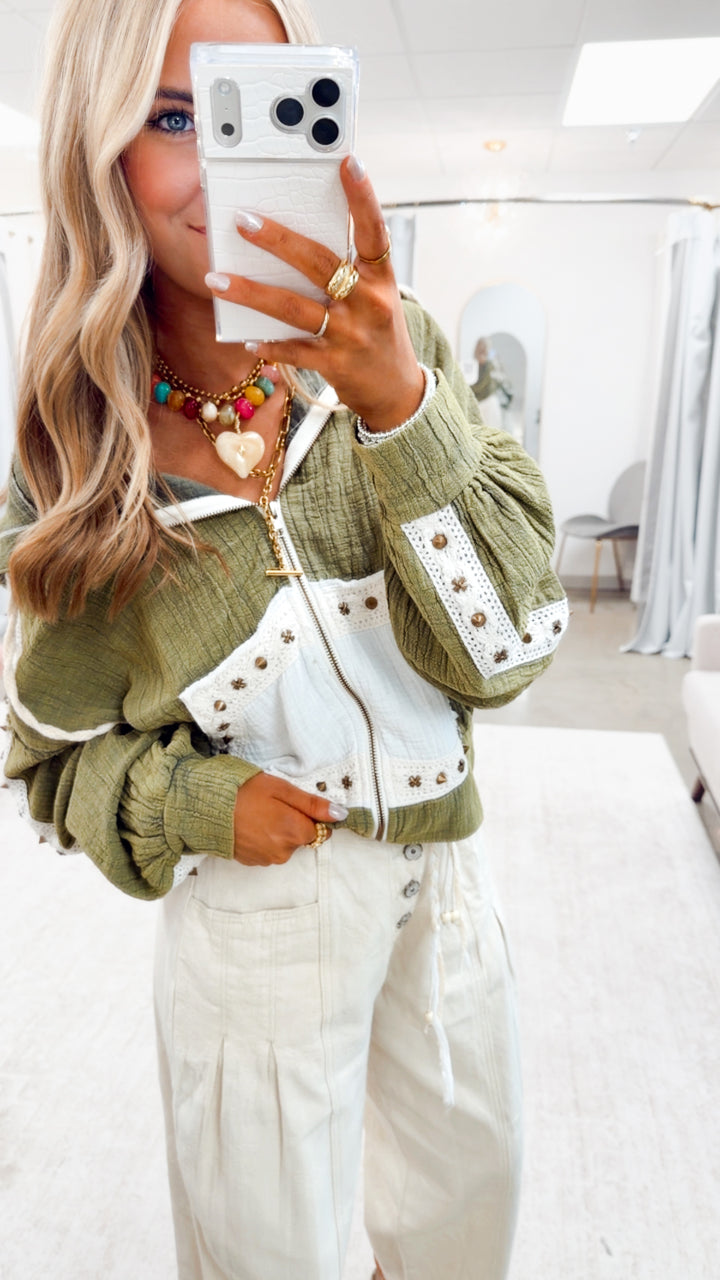 Free Spirit Lightweight Jacket-Olive