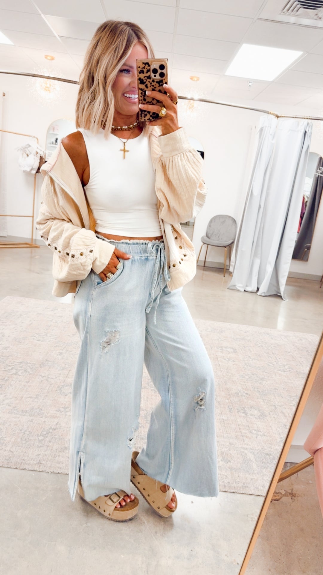 Free Spirit Lightweight Jacket-Natural