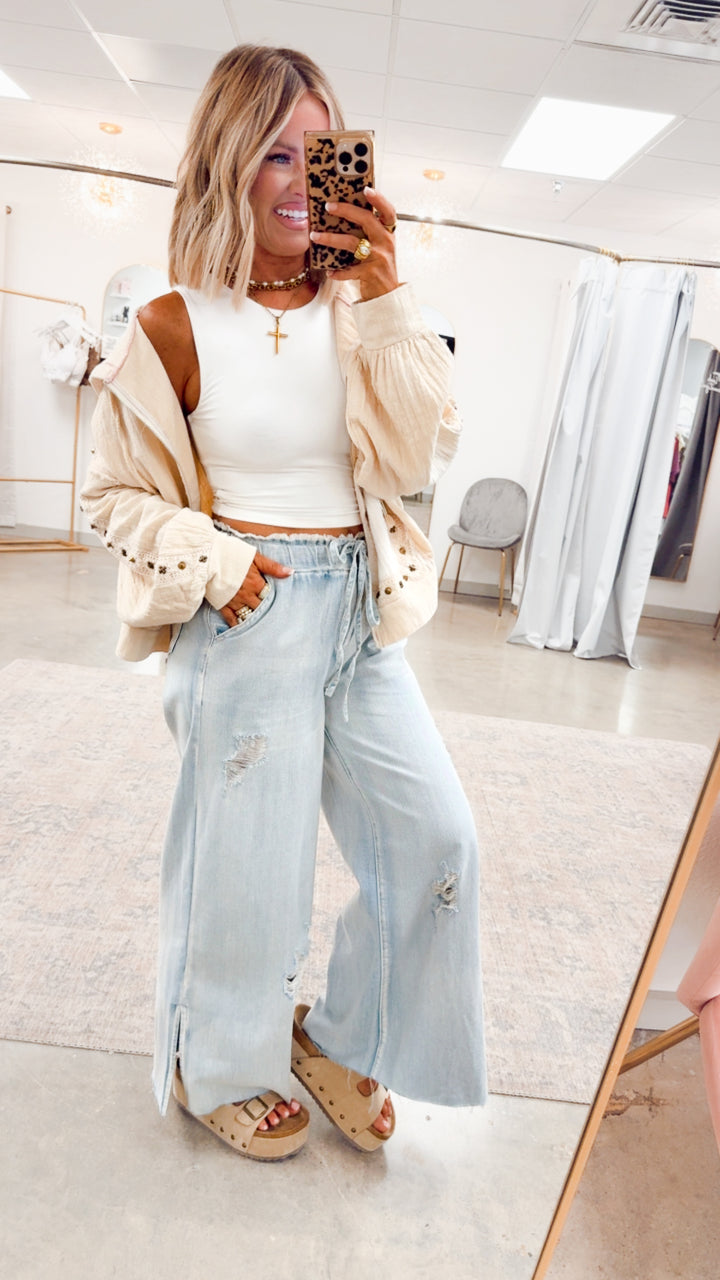 Free Spirit Lightweight Jacket-Natural