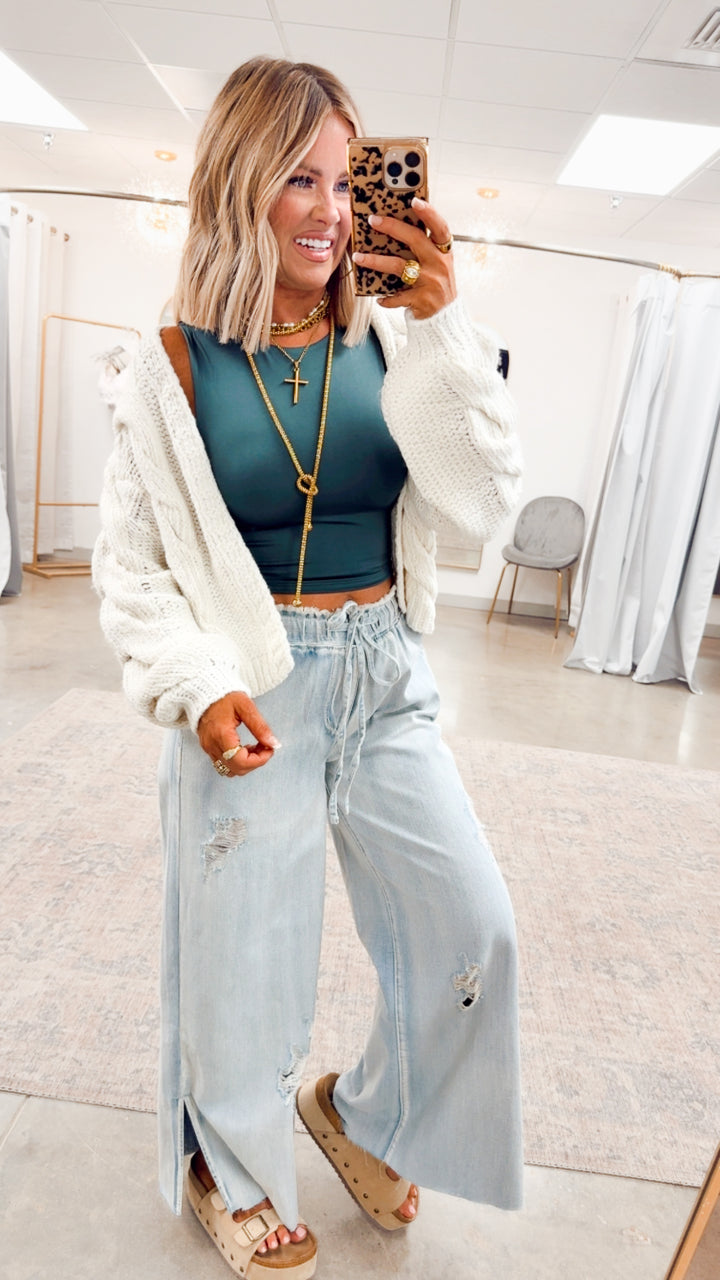 Skylar Open Front Cardigan Sweater