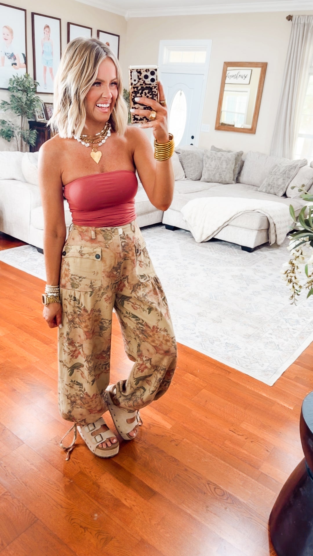 The Rosalie Floral Denim Pants