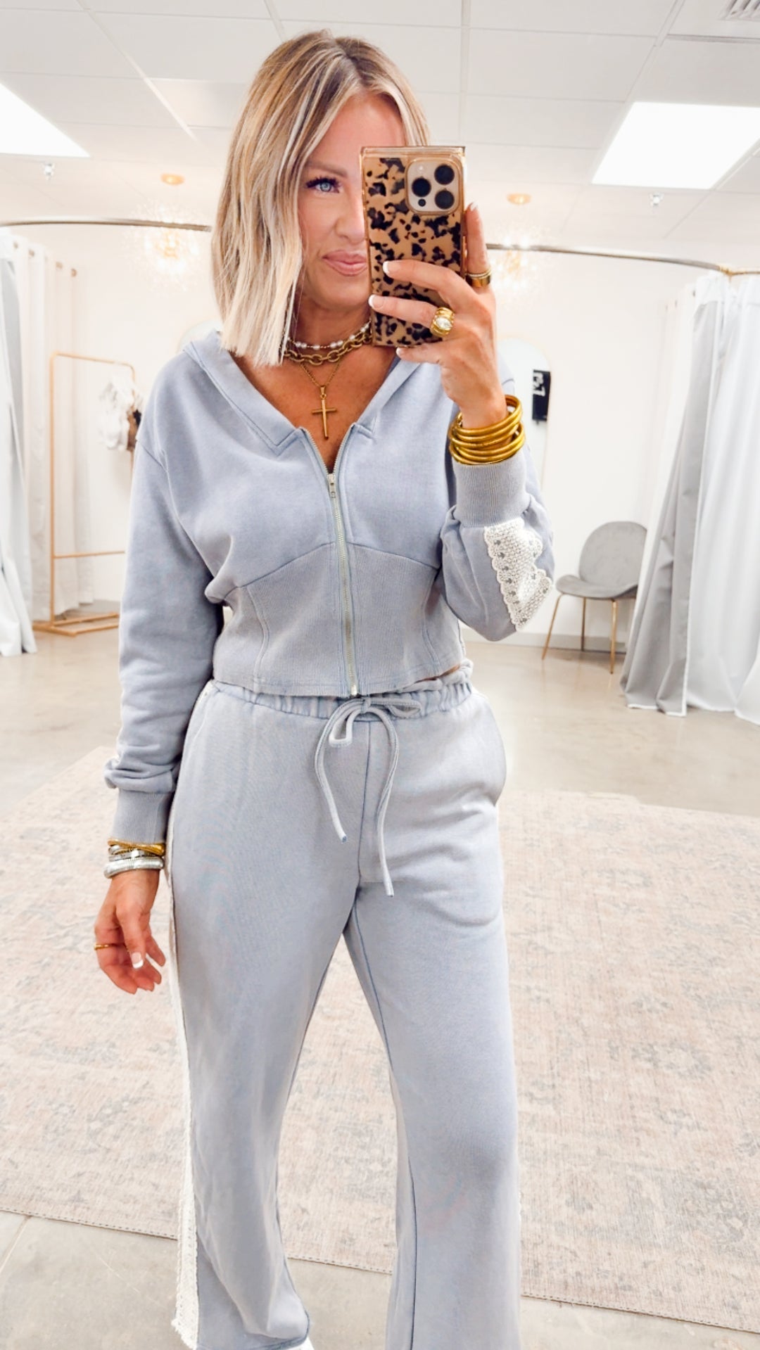 The Canyon Breeze Set-Washed Denim