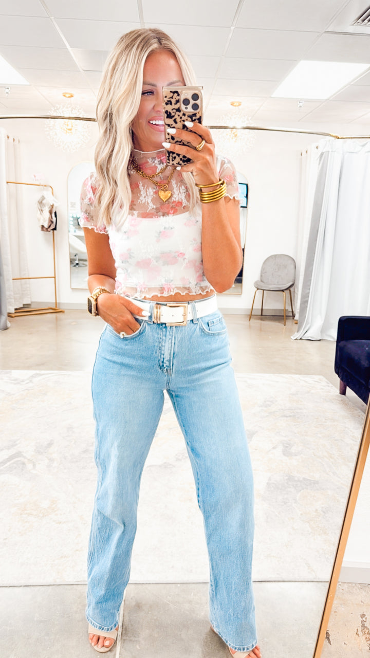 Rosey Darling Lace Top