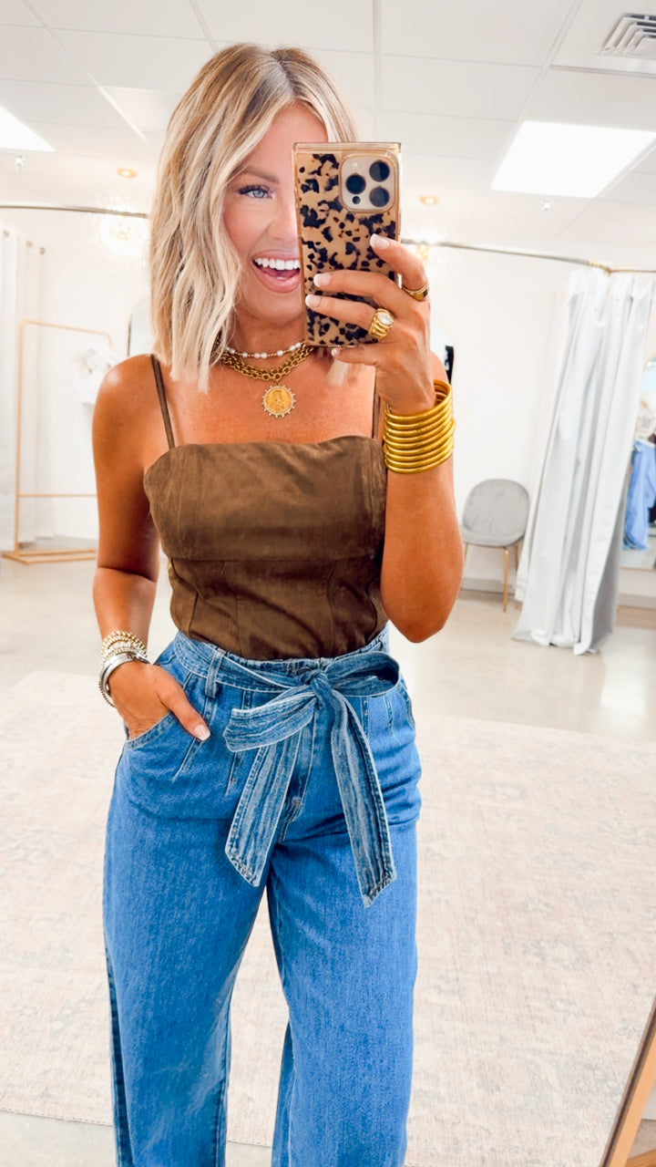 Aurelia Cami Top-Dark Oak