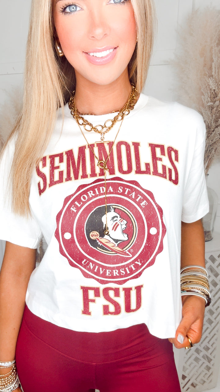Seminoles Boxy Fit Cropped Tee