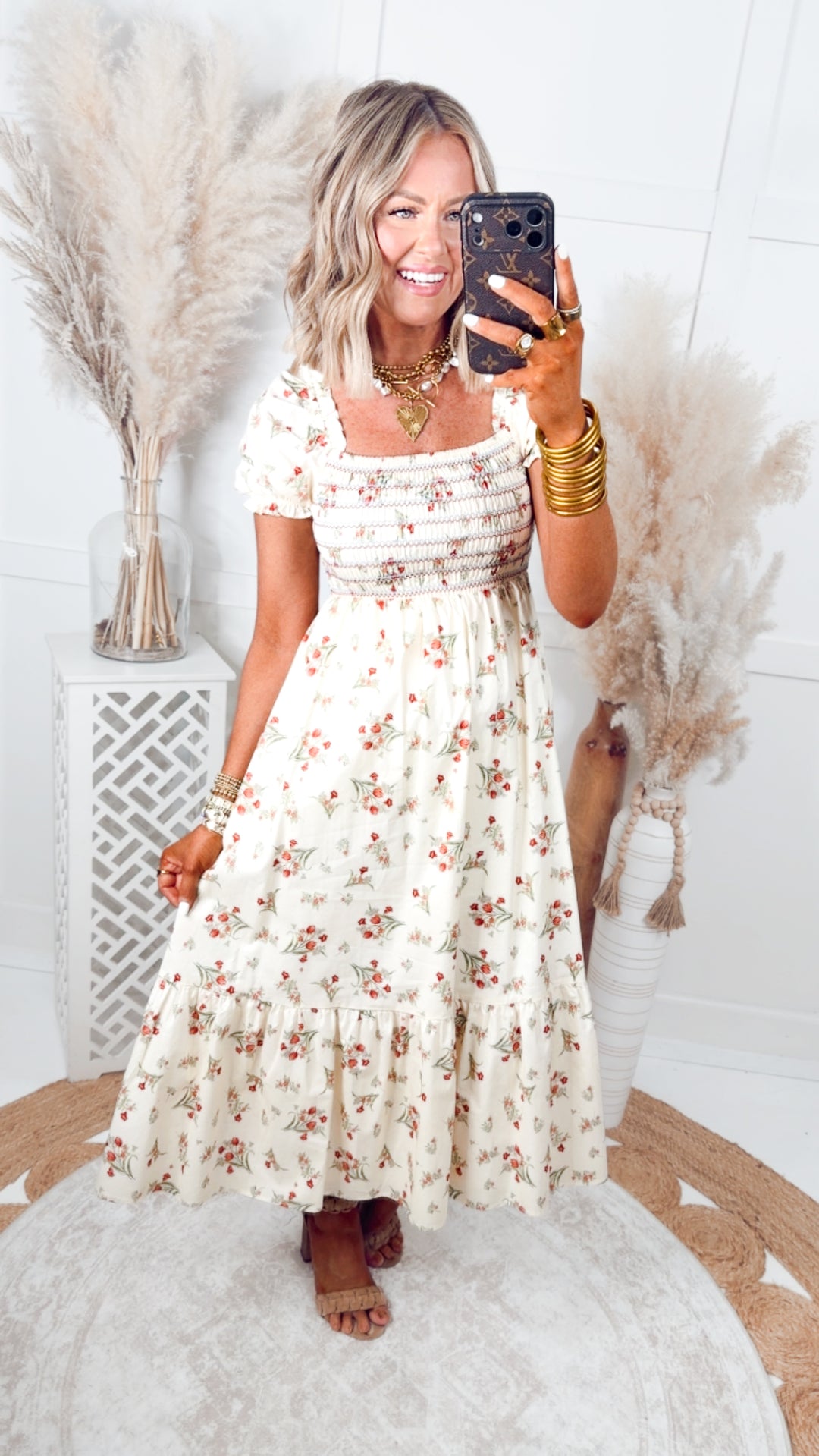 The Fleur Meadow Midi Dress