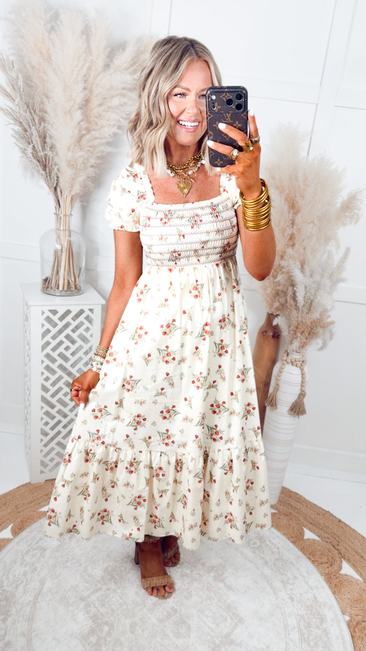 The Fleur Meadow Midi Dress