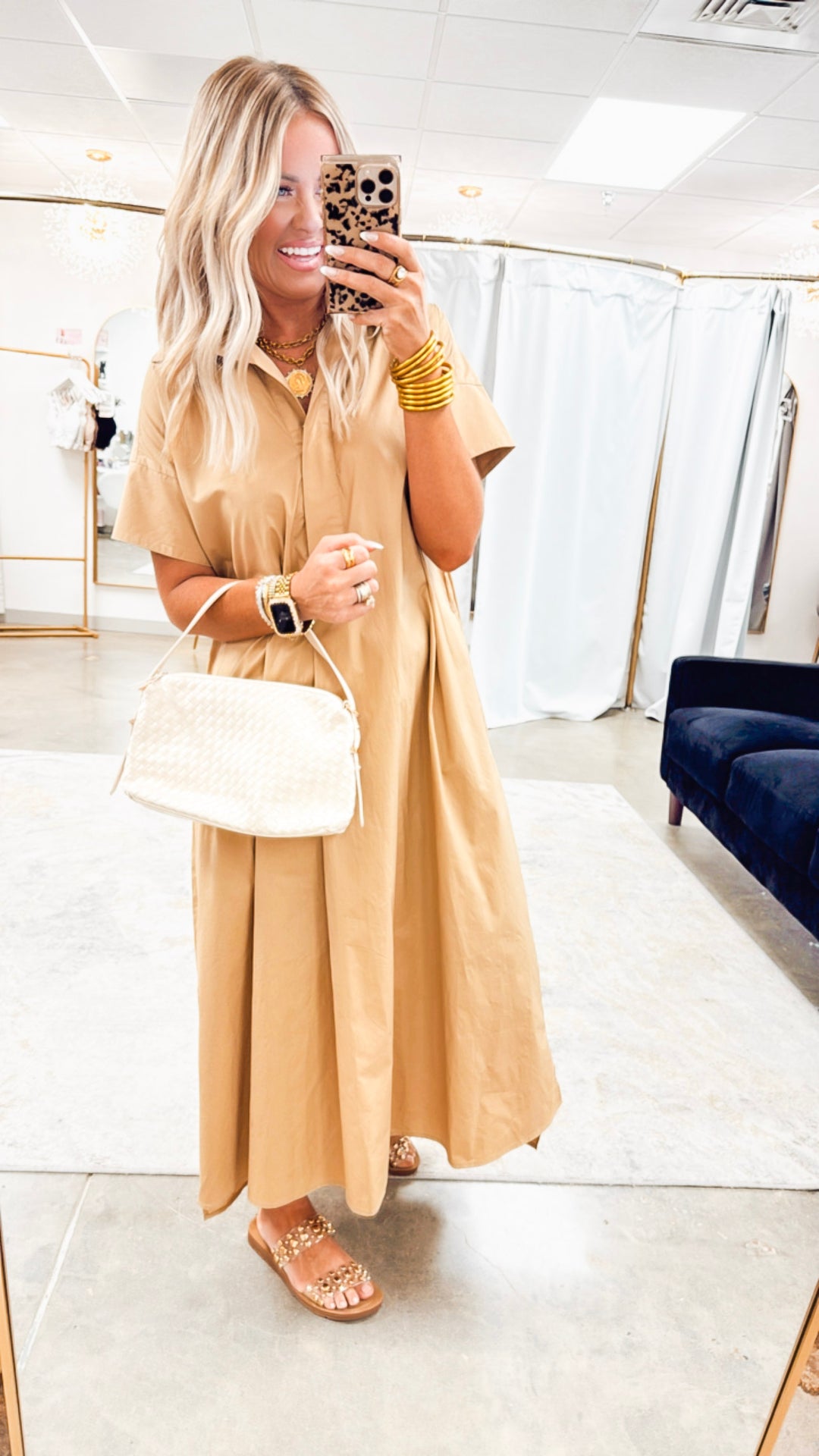 The Sienna Oversized Dress-Taupe
