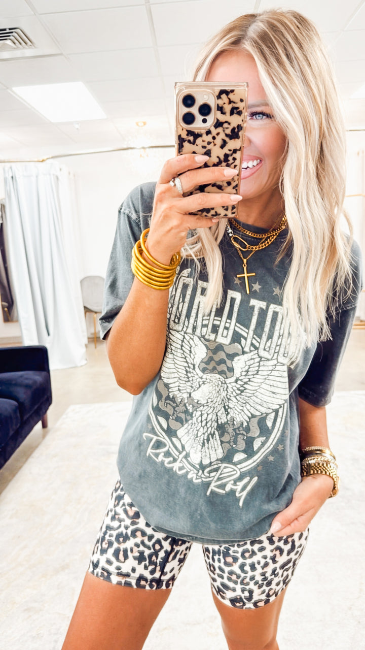 World Tour Rock N Roll Vintage Graphic Tee