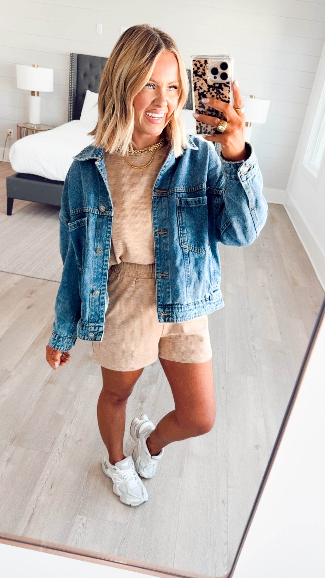 Amaya Textured Knit Top & Shorts Set-Taupe