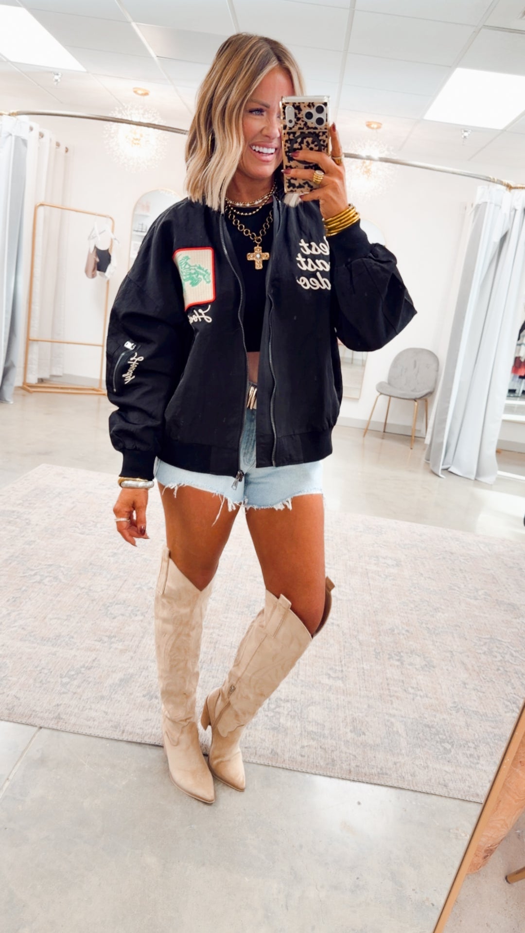 West League Bomber Jacket-Black