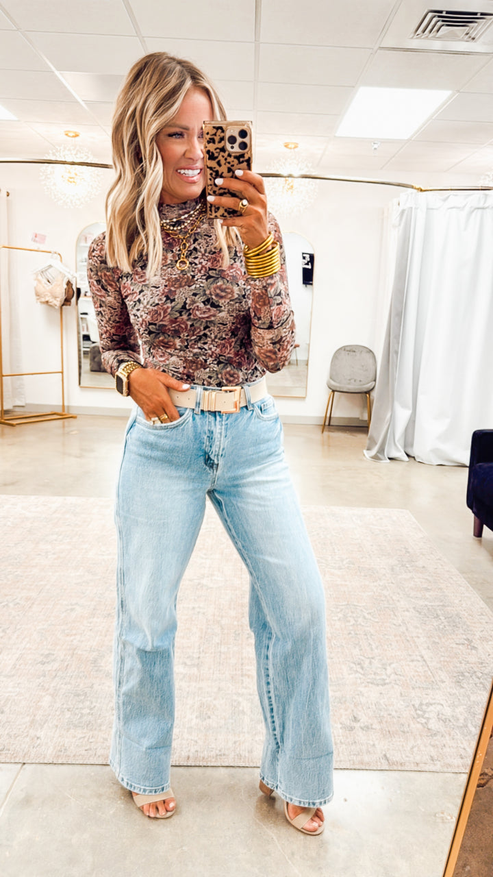 Gabby High Rise Baggy Straight Jean