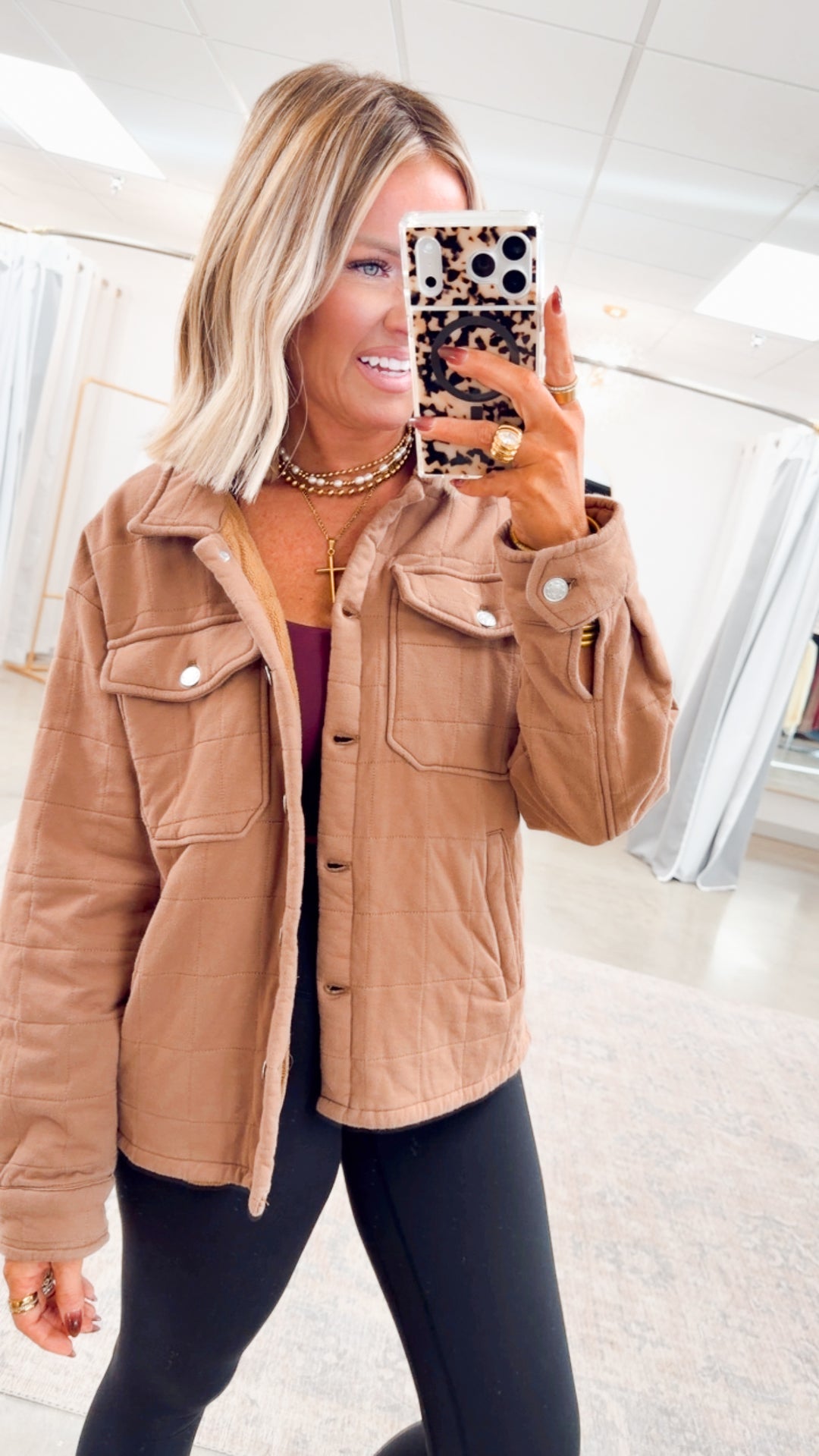 Sedona Quilted Jacket-Mocha