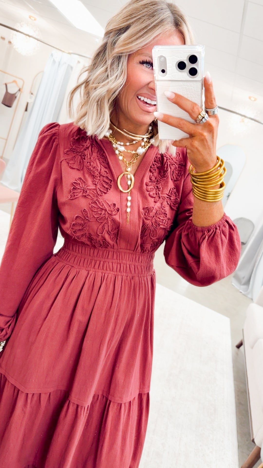 The Maison Bloom Maxi-Burgundy