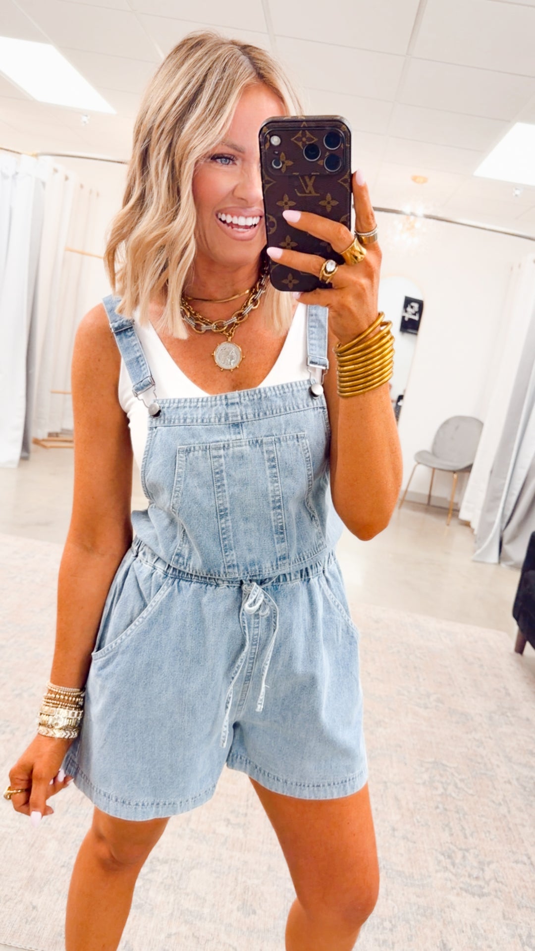 The Downtown Denim Overalls