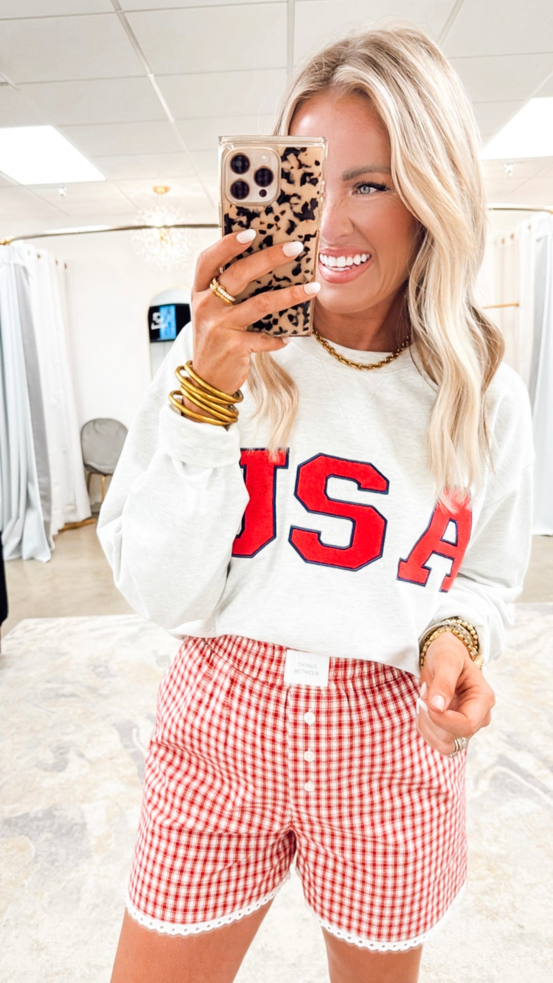 The Gingham Lounge Shorts