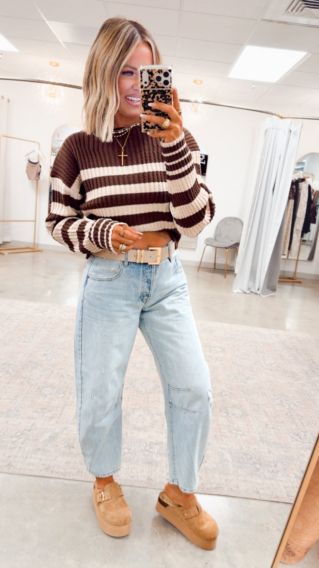 Pax Boatneck Sweater-Brown