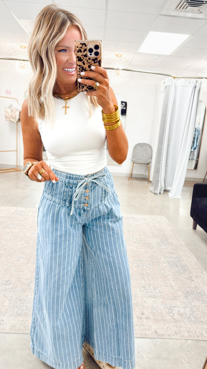 Paloma Striped Wide Leg Pants