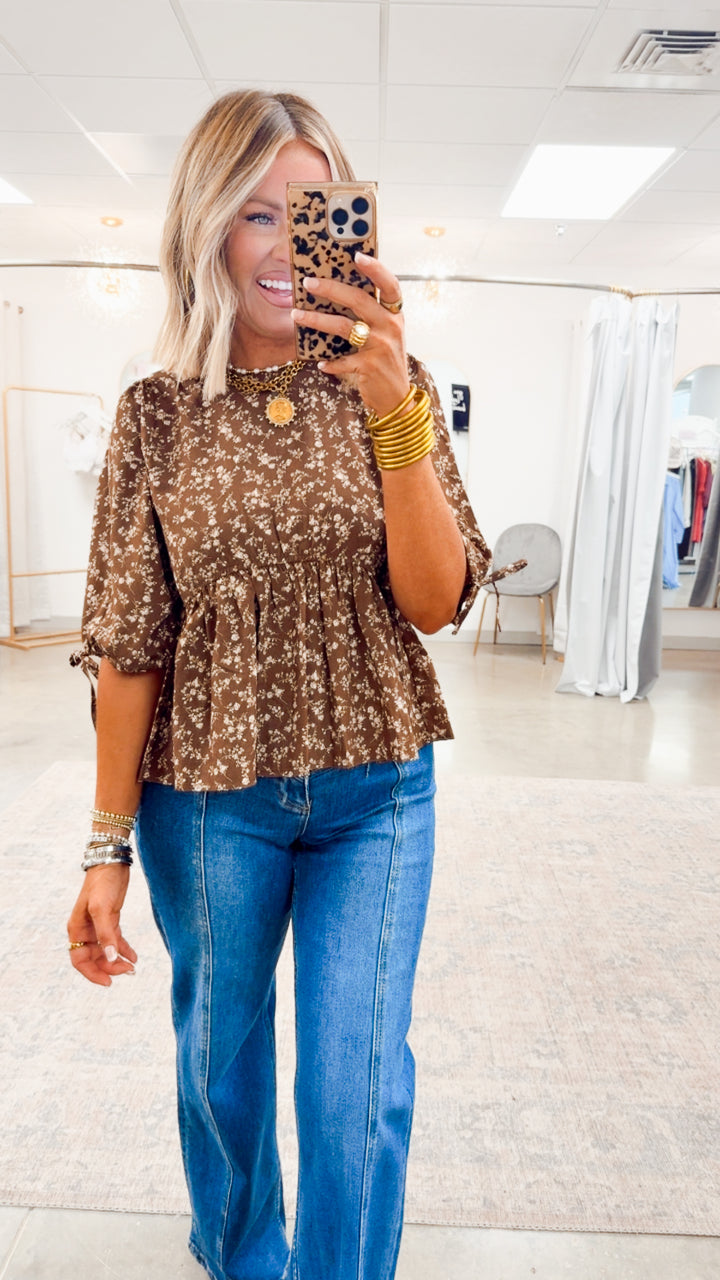 Sweet Impression Peplum Top