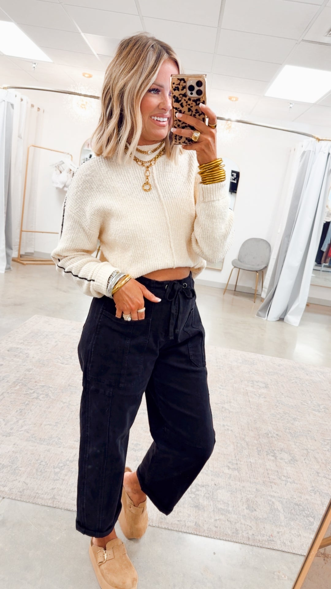 Aspen Mock Neck-Oatmeal