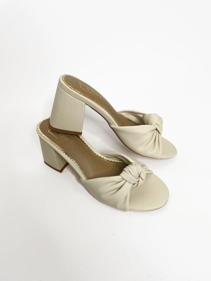 Emily Heel Sandal-Bone